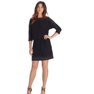 WHBM Dolman Sleeve Embellished Blouson Dress